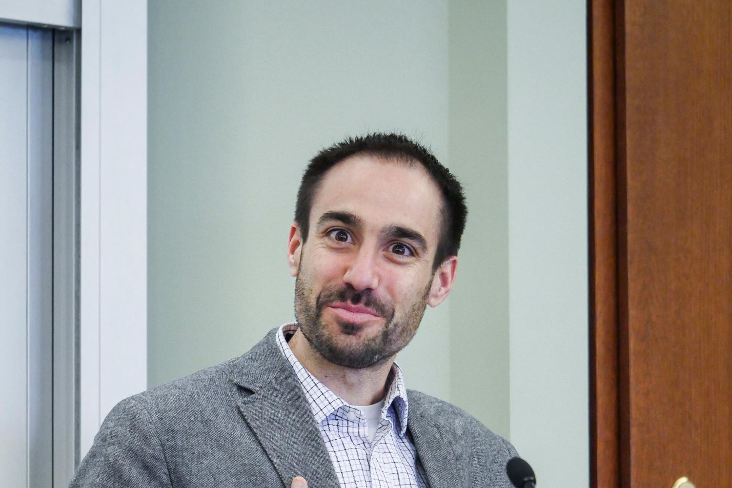 Panelist Zachary Clopton of Cornell