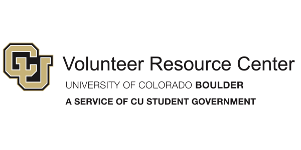 Volunteer Resource Center text with gold CU emblem