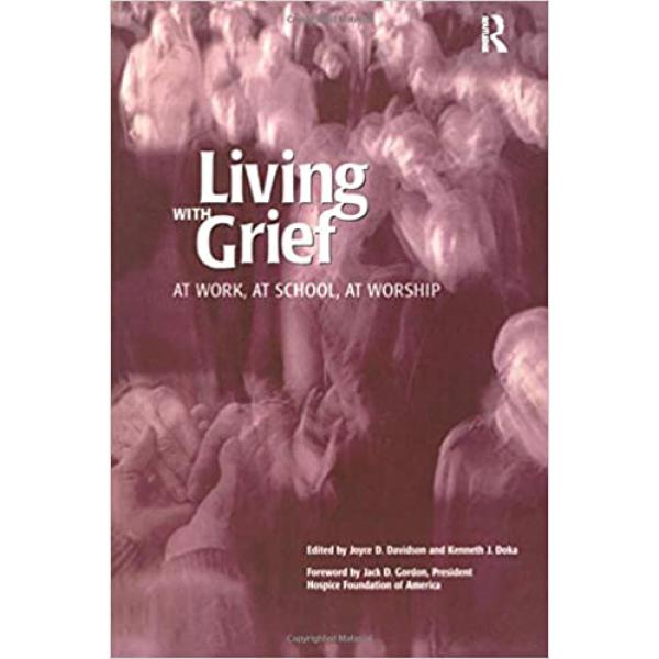 The cover of living with grief