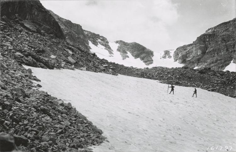 Saint Vrain Glaciers, Colorado, Undated. Photographer unknown. From the U.S. Forest Service.