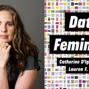 Image of Lauren F. Klein and the book Data Feminism