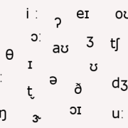 A collection of IPA symbols