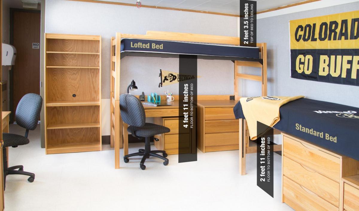 Lofted bed