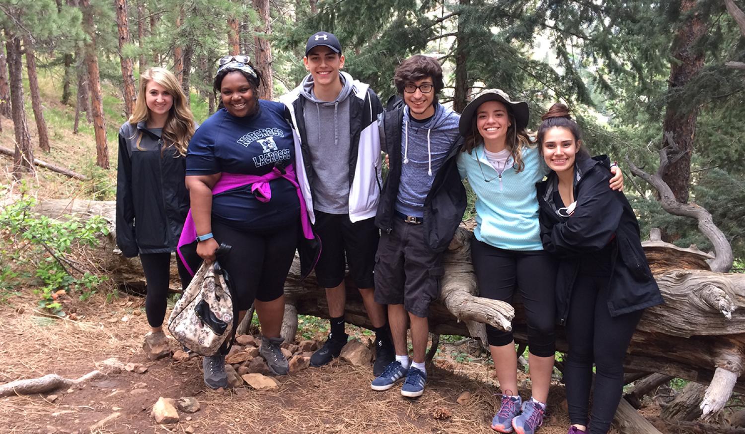 MASPians stopping during their hike for a photo