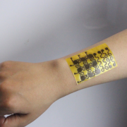 Example of the electronic skin on a human arm.