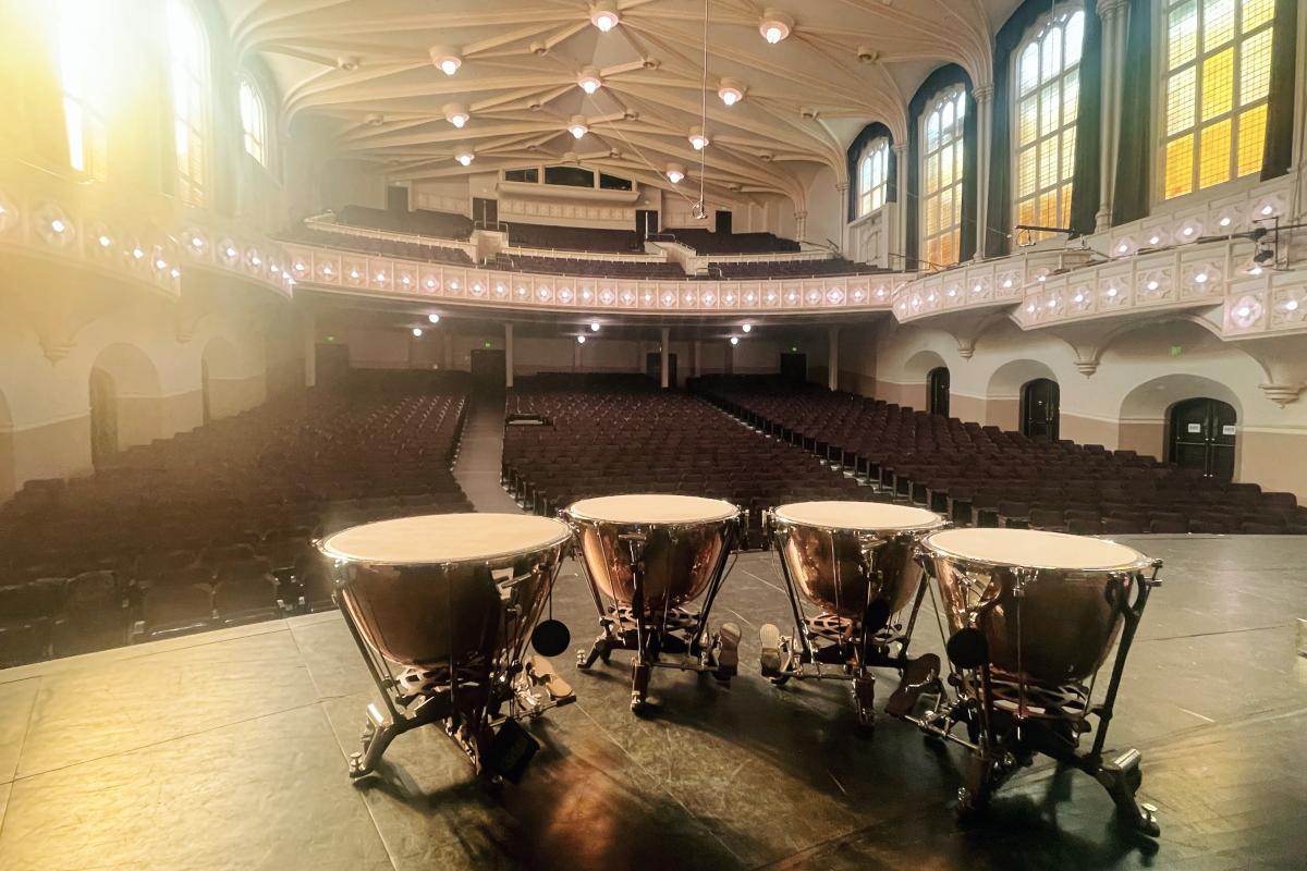 Percussion at Macky Auditorium
