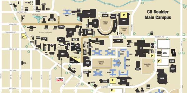 CU Boulder map
