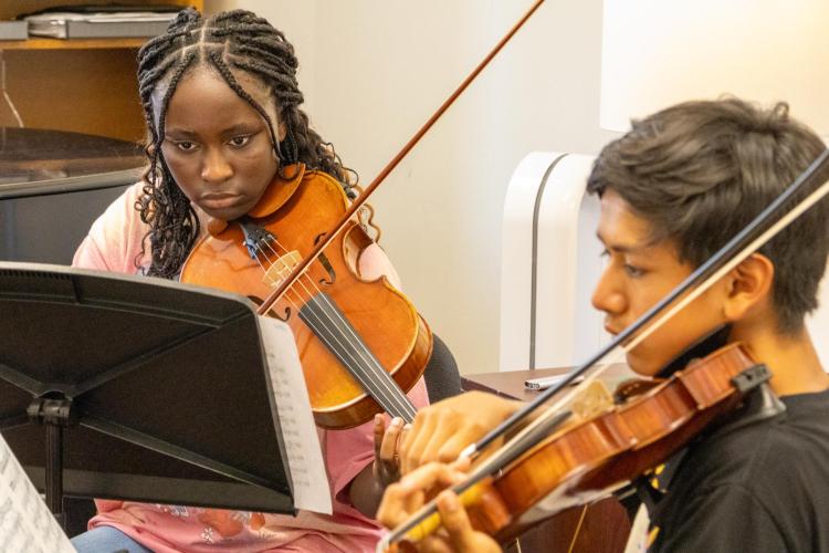 SPA students receive full scholarships to participate in the intensive summer chamber music and solo performance program focused on cultural diversity for young string musicians.