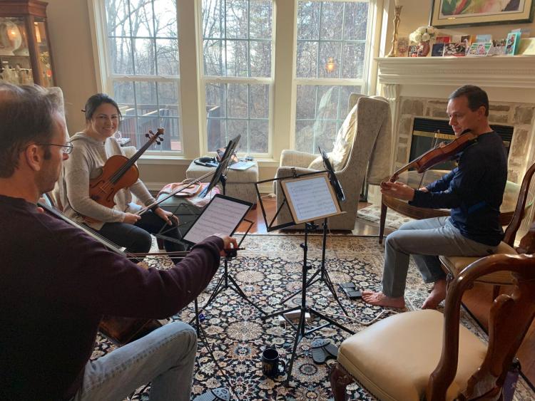 Carpe Diem rehearsing