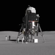 Artist illustration of Lockheed Martin's lunar lander