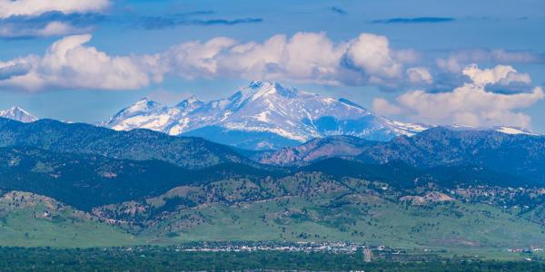 Boulder spring scene