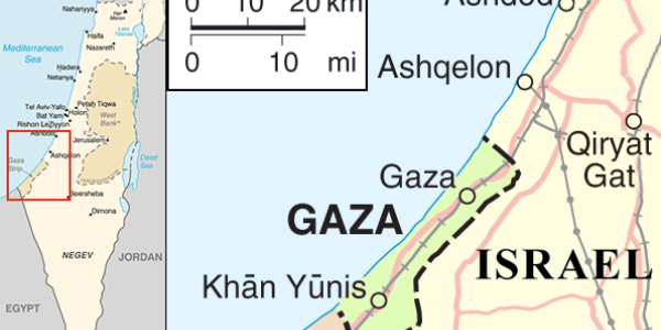 Israel Gaza map