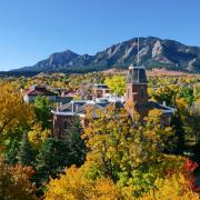 Autumn colors on the CU Boulder campus.