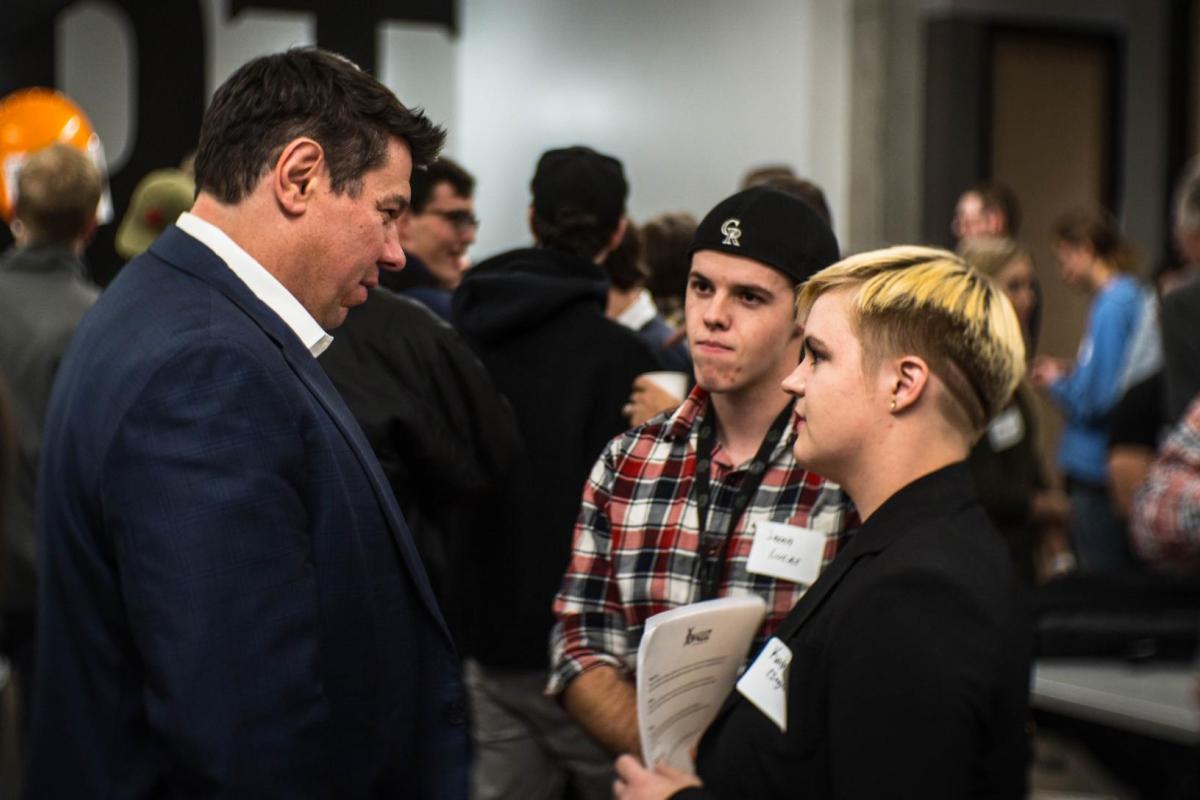 mentor talking to mentee