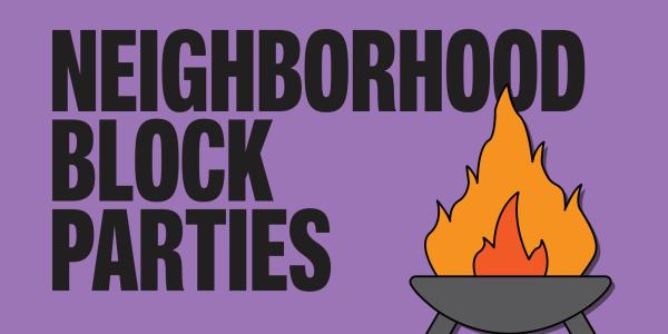 Neighborhood block parties graphic
