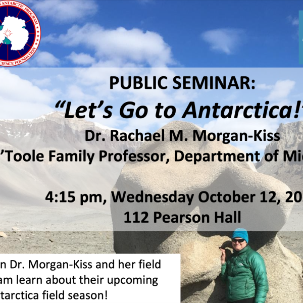 Let's Go to Antarctica Public Lecture announcement