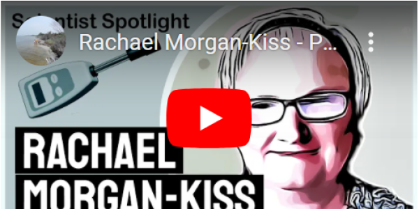 Screen shot of you tube video of Rachel Morgan-Kiss