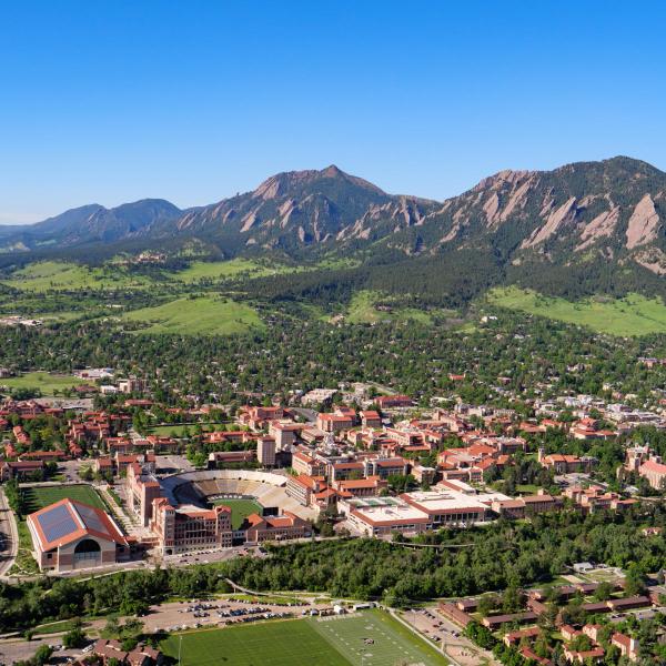 Aerial view of campus