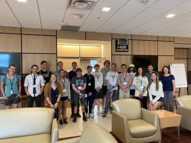 Group photo of Quantum Scholars students at NIST