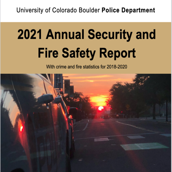 The Cover of the 2021 Annual Security and Fire Safety Report