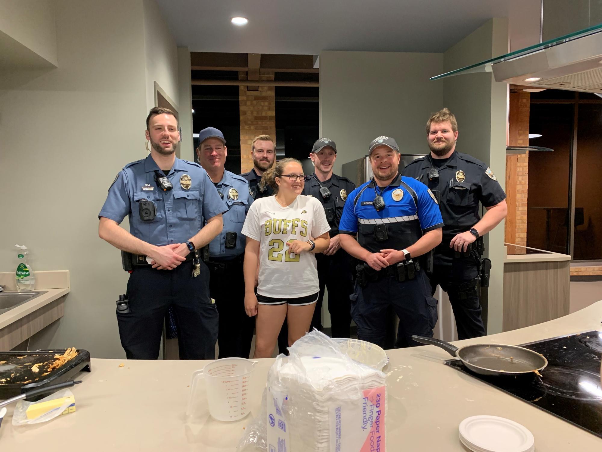 Image of RSOs hosting midnight pancake breakfast