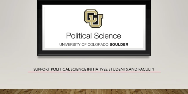 Support CU Political Science- Click here