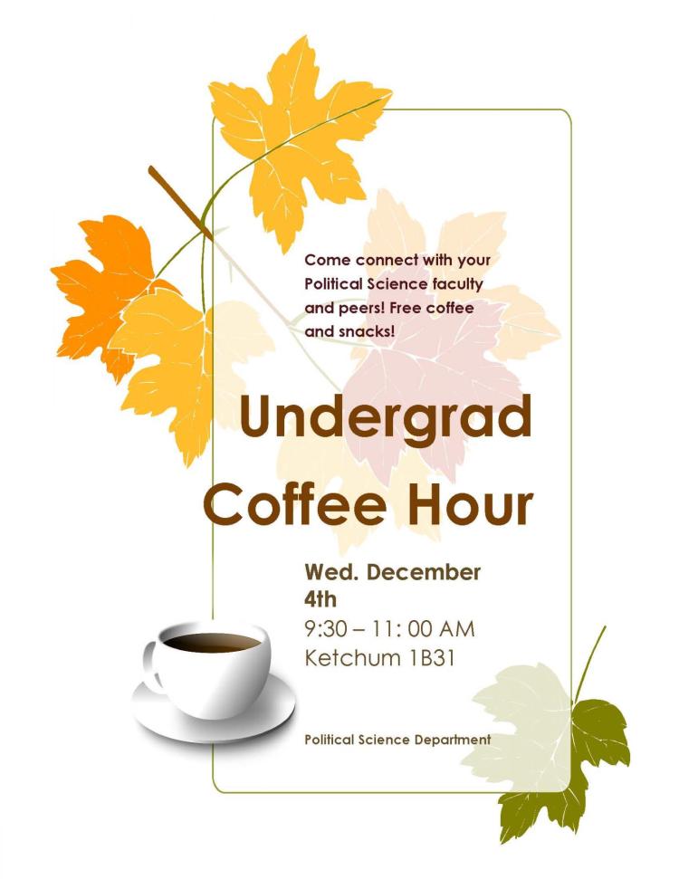 Undergrad Coffee Hour Flyer