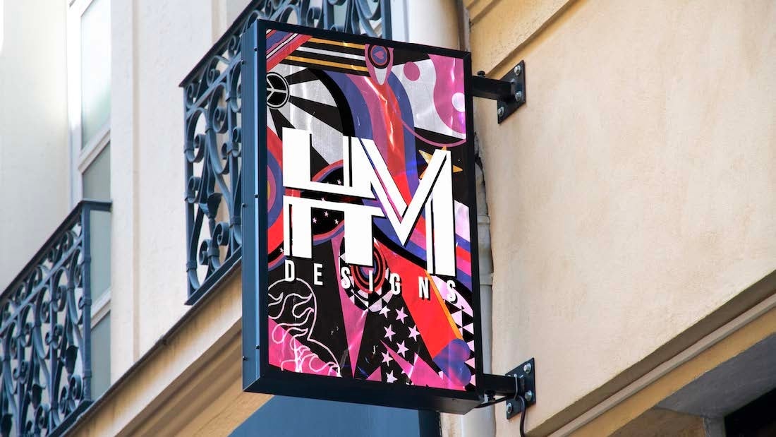 sign that says HM Design