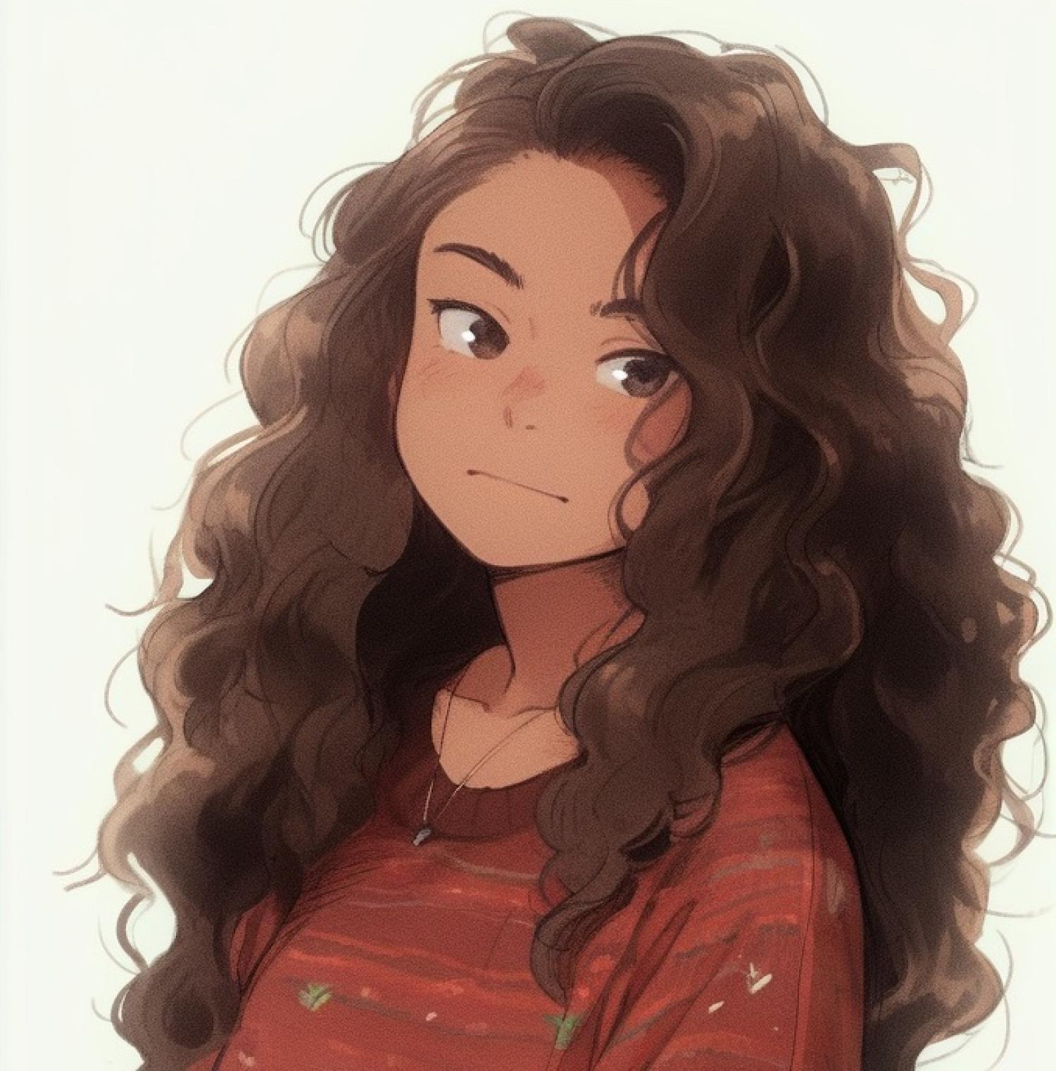 anime girl with curly hair holding a magical orb, WLOP, concept ... -  Arthub.ai