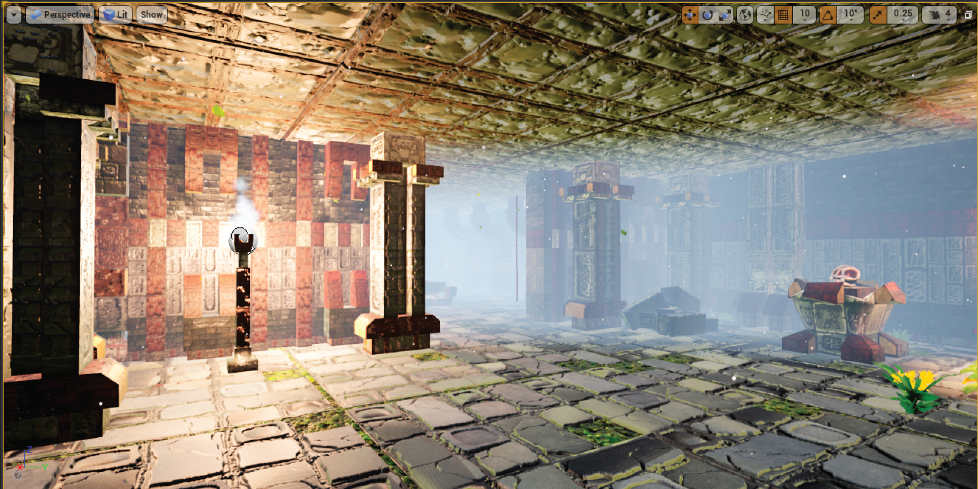 Level 2: A look inside of the ancient jungle temple