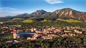 Aerial view of campus