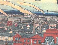 Meiji era drawing of facory