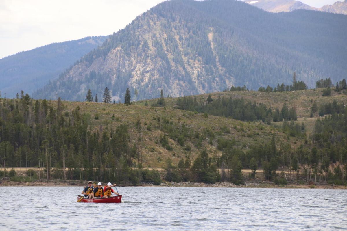 canoeing in mountains