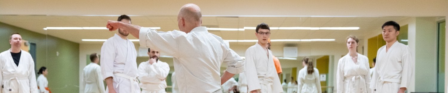 instructor demonstrating a punch