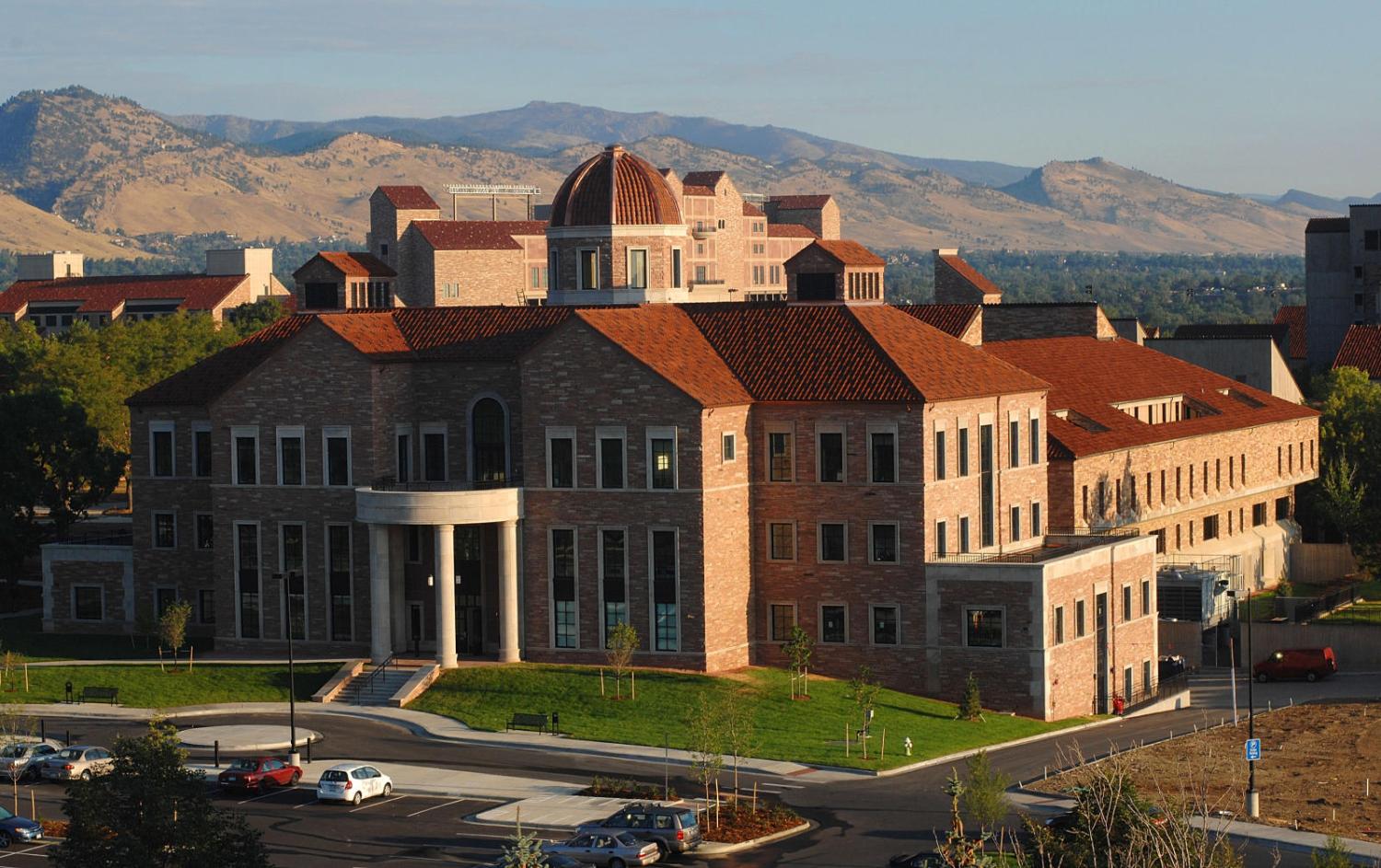 picture of Koelbel building on CU Boulder main campus