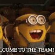 Minions welcoming 