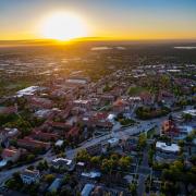 Overhead shot of the CU Boulder campus