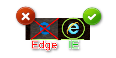 edge and IE icons