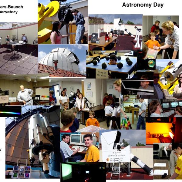 Astronomy Day Montage (April 24, 2004) Photo credit Keith Gleason and Stephanie Fawcett, Sommers-Bausch Observatory