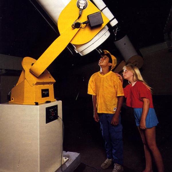 New 16-inch DFM Telescope under Roll-Off Roof (Summit Magazine, Fall 1988) Photo credit Ed Kosmicki, Summit Magazine