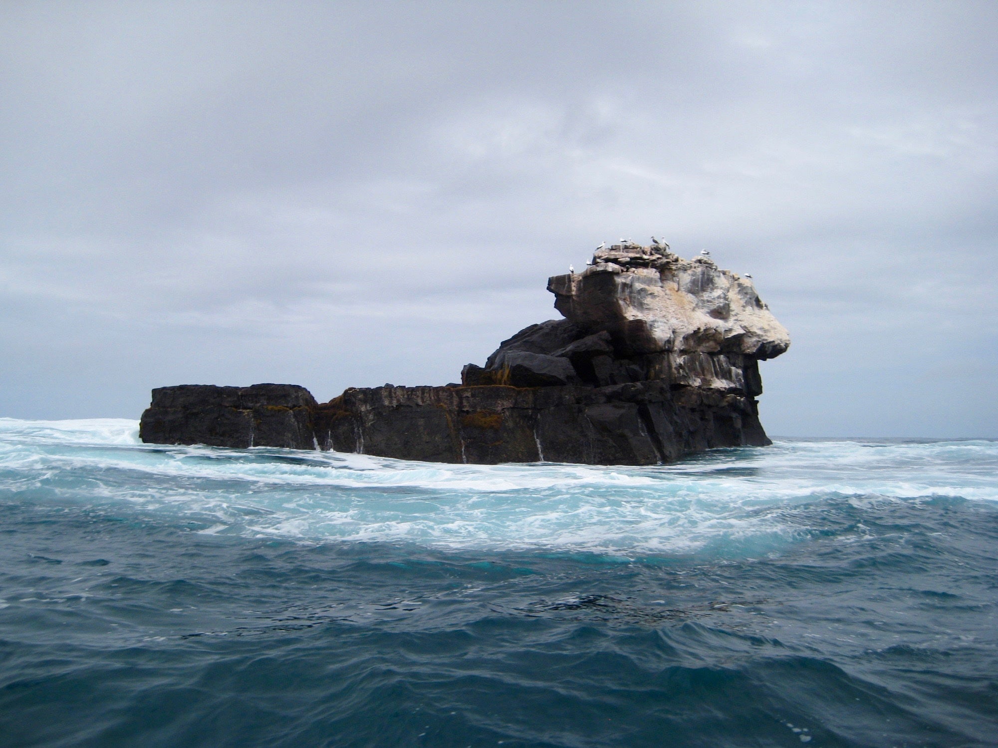 Island of rock in Galapagos