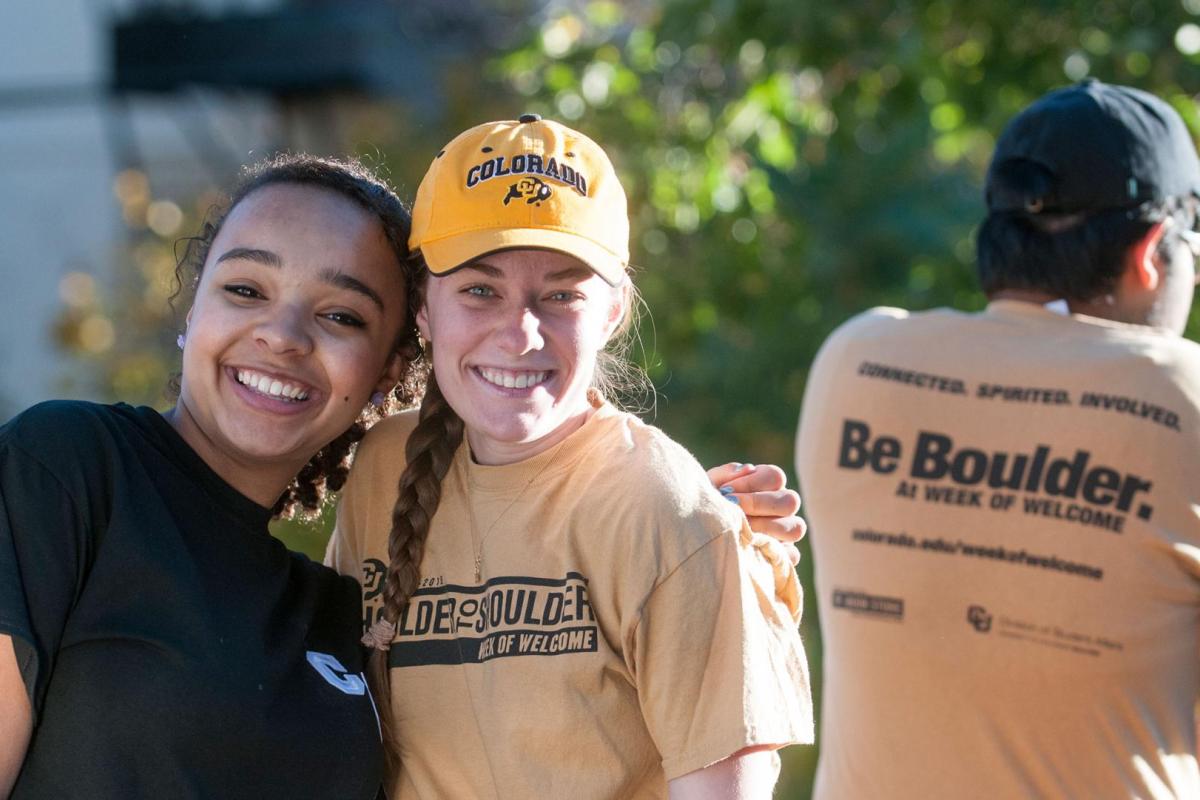 Students at Homecoming