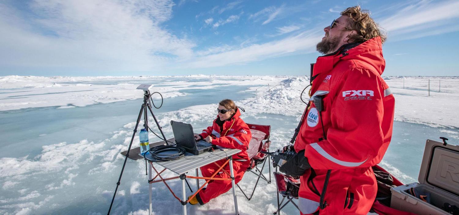 Scientists in the Arctic