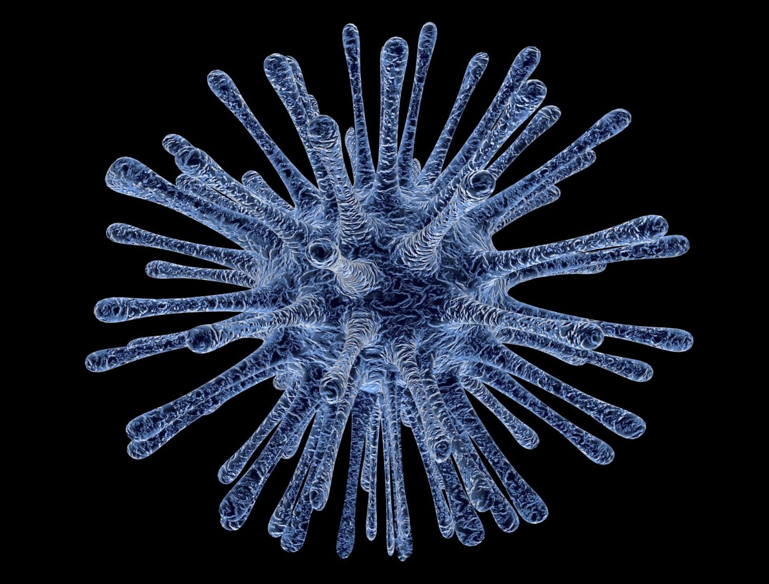Virus infected cell graphic