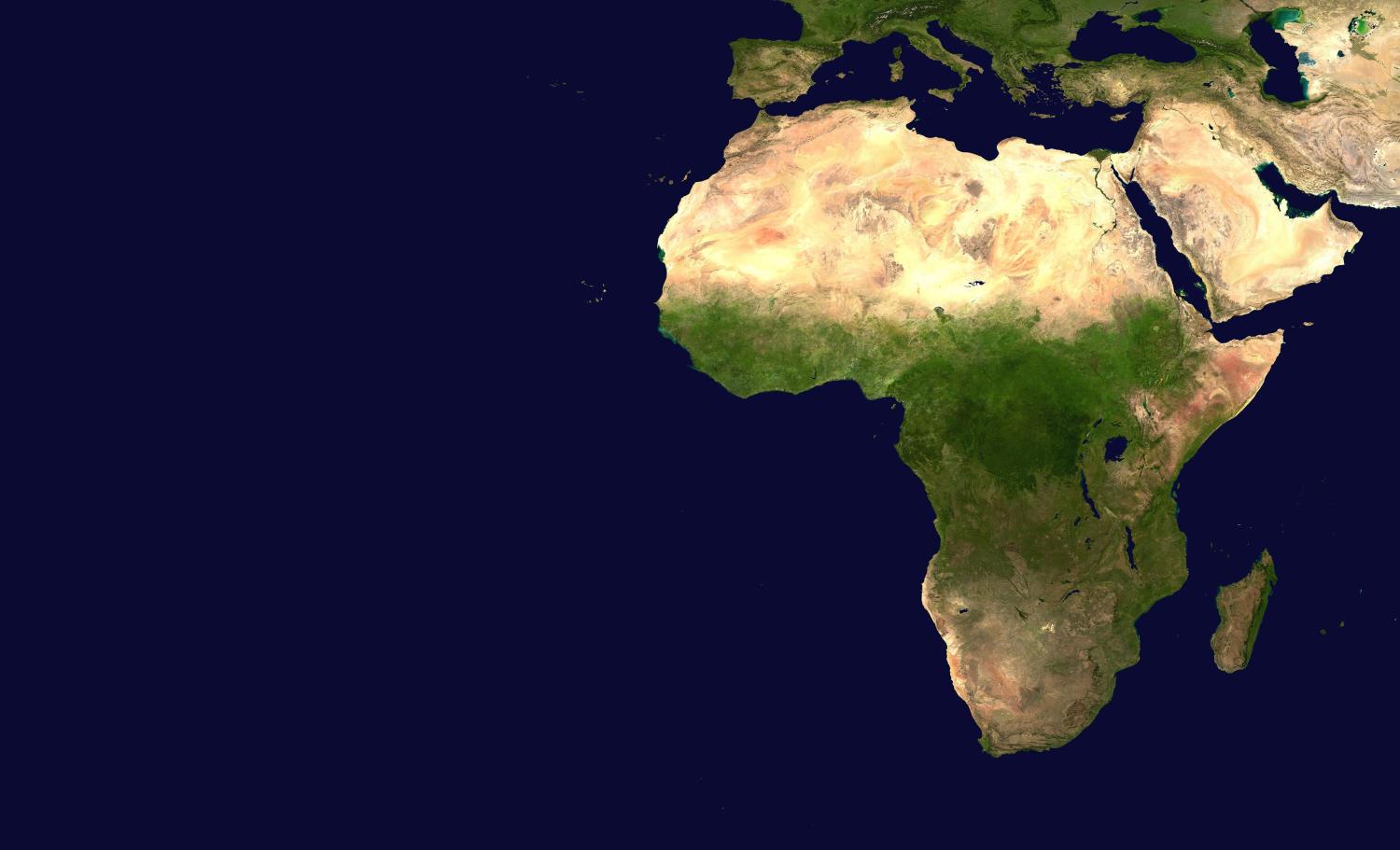 Africa satellite image