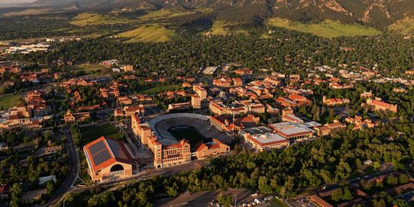 CU Boulder aerial