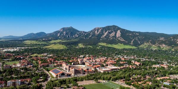CU Boulder aerial