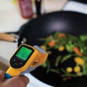 Sensors monitoring indoor air quality from cooking