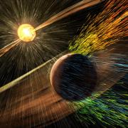 Mars solar storm