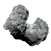 Closeup of a comet